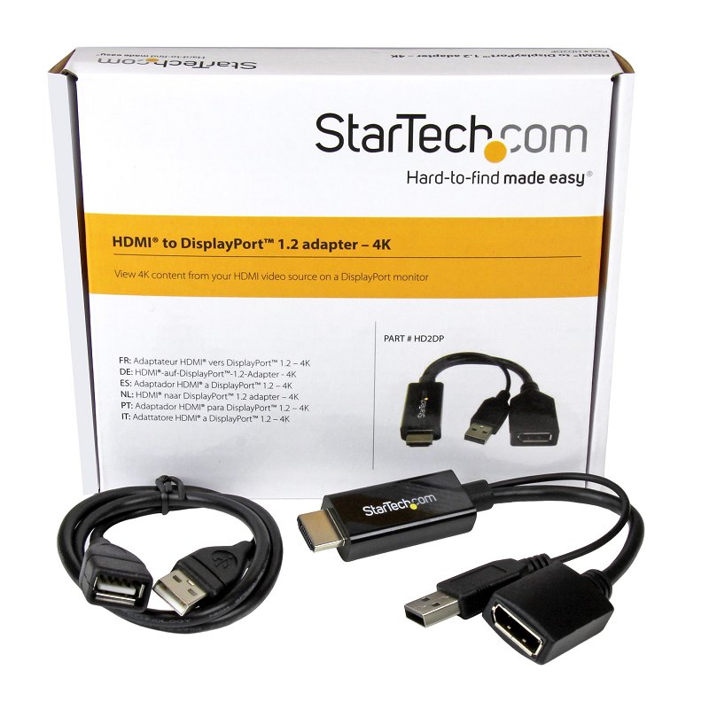 StarTech HD2DP HDMI to DisplayPort Adapter - 4K 30Hz